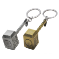 Wholesales Gold Silber Farbe Retro Thor Hammer Hammer Metall Keychain Film Fans Accessoires Männer Frauen Auto Schlüsselring